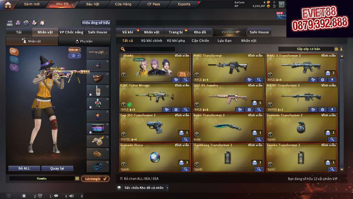 shop acc cf uy tin gia re